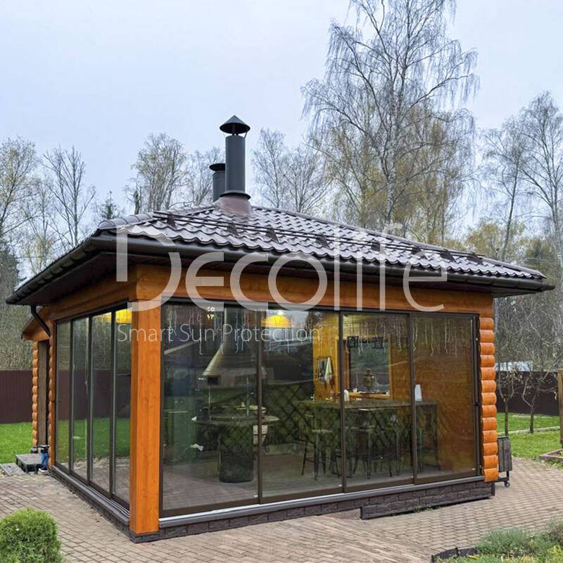 Sliding panoramic glazing Decolife S500 - 