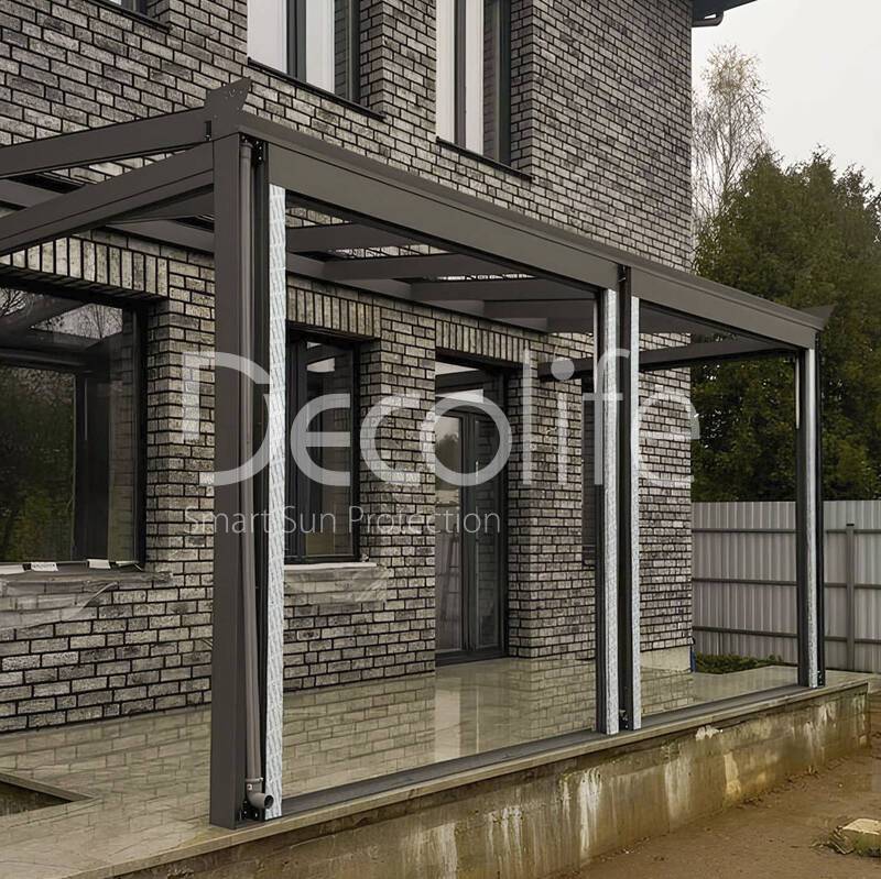 Winter garden + Guillotine glazing W500 + Sliding glazing S200 - 