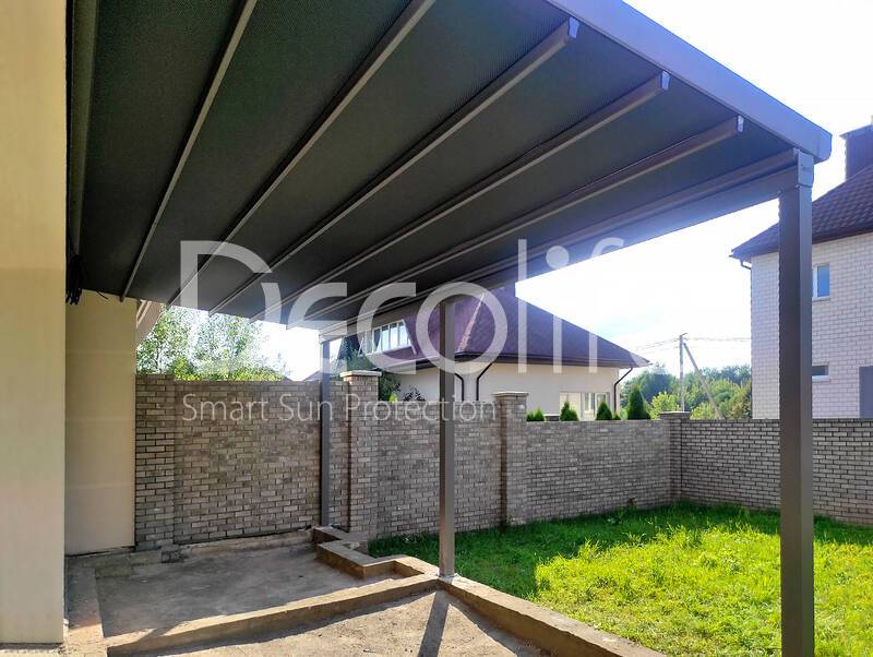 Wall awning pergola Decolife - 