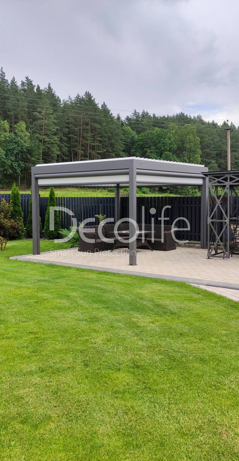 Pergola Decolife B200 Bioclimatic + Zip 130 - 