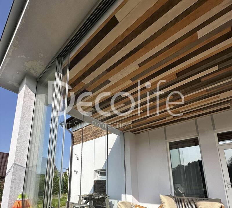 Sliding frameless glazing Decolife S100 - 