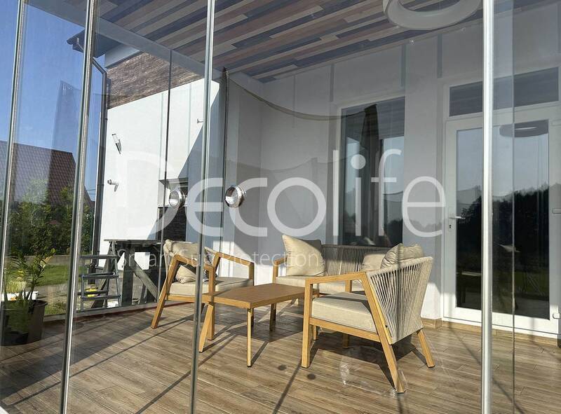 Sliding frameless glazing Decolife S100 - 