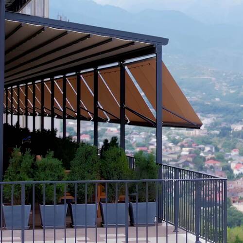 Tent pergola Decolife Basic&Pro New with awnings G400, implemented by partner ''TENT VERTEX''