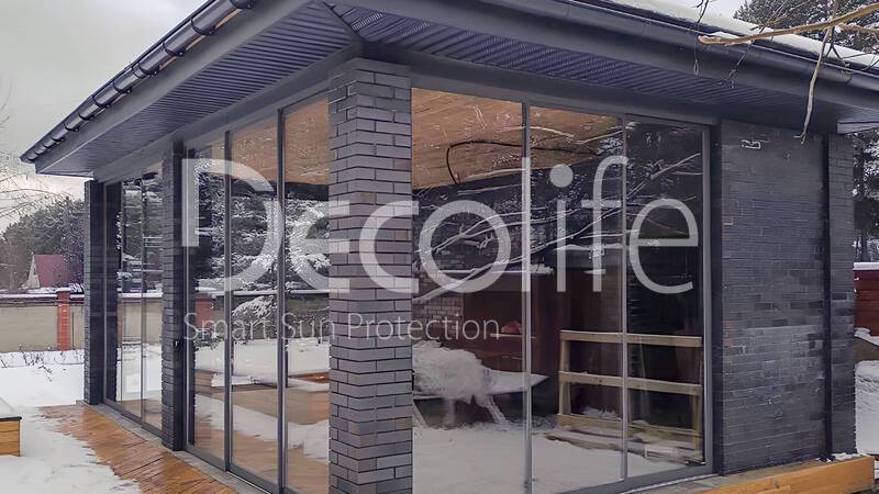 Sliding glazing Decolife S500, implemented by ''Liberty'' partner - 