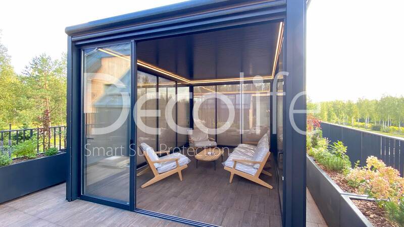 Pergola Decolife Bioclimatic + Glazing S500 - 