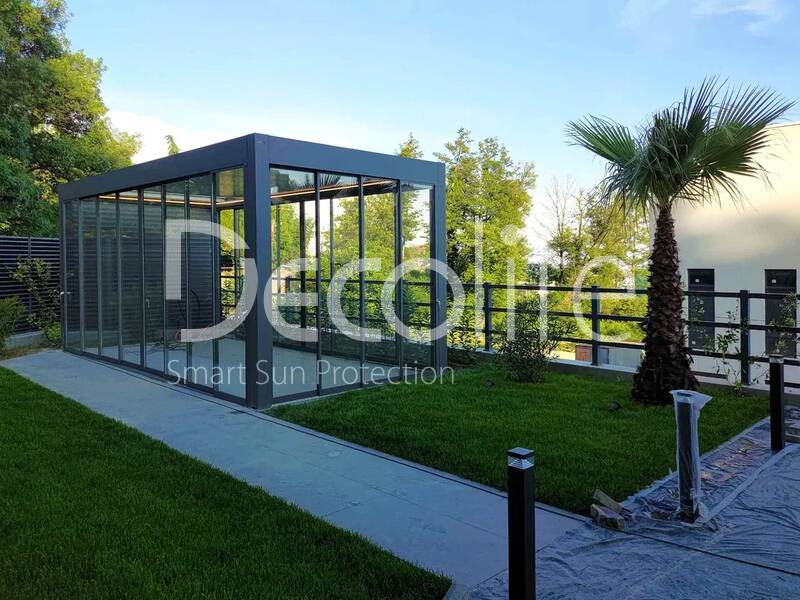 Pergolas Decolife B400, B600PIR + Sliding glazing S200 - 