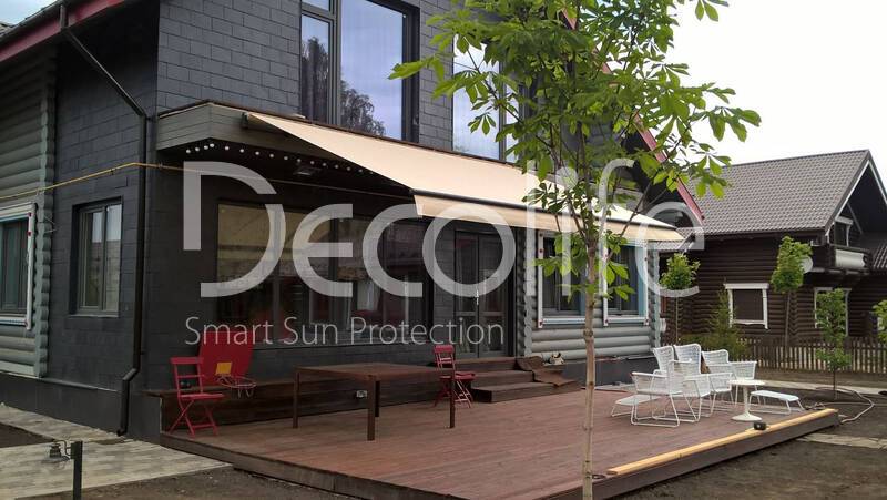 Awning Decolife Open for a country terrace - 