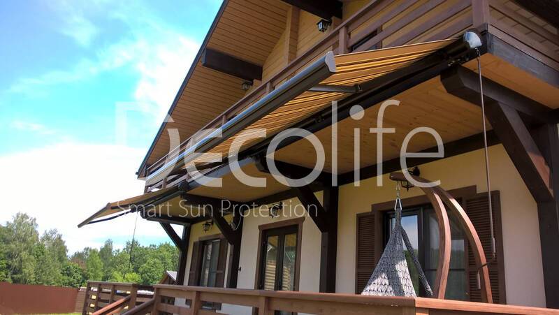 Awning Decolife Open for a country terrace - 