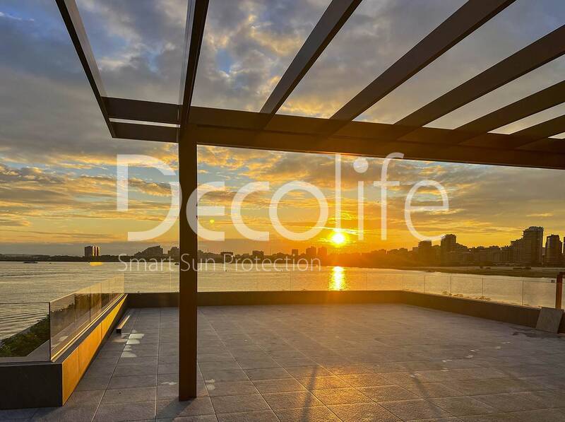 Pergola Decolife Bioclimatic B200 MAF, - object was implemented by our partner OOO ''STELL MS'' - 