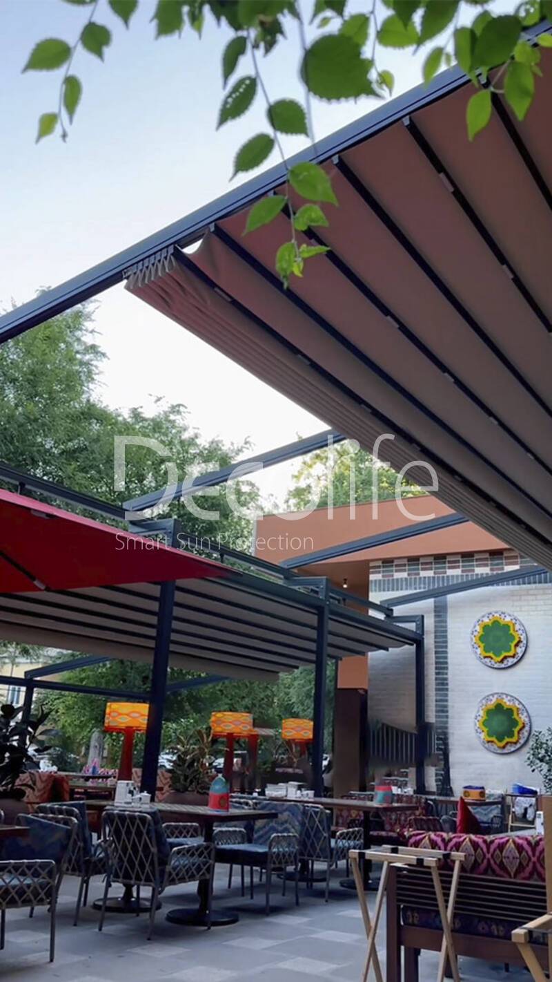 Tent pergolas Decolife, the project was implemented by our partner ''TENT VERTEX'' - 