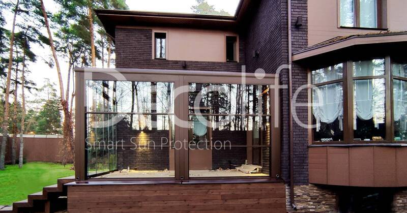 Winter garden + Guillotine glazing G600 + Sliding glazing S100 - 