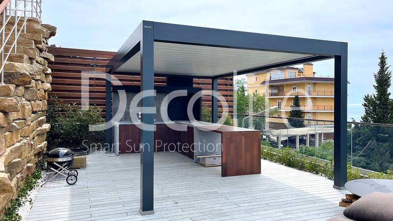 Bioclimatic pergola Decolife B500-25P - 