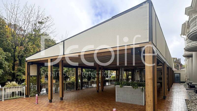 Decolife Solo Basic Wood-Clad Pergola with Zip 100 - 