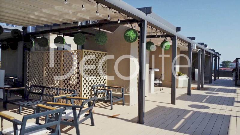 Awning pergolas Decolife Solo Basic & Pro New, implemented by our partner LLC ''European Sun Protection Systems'' - 