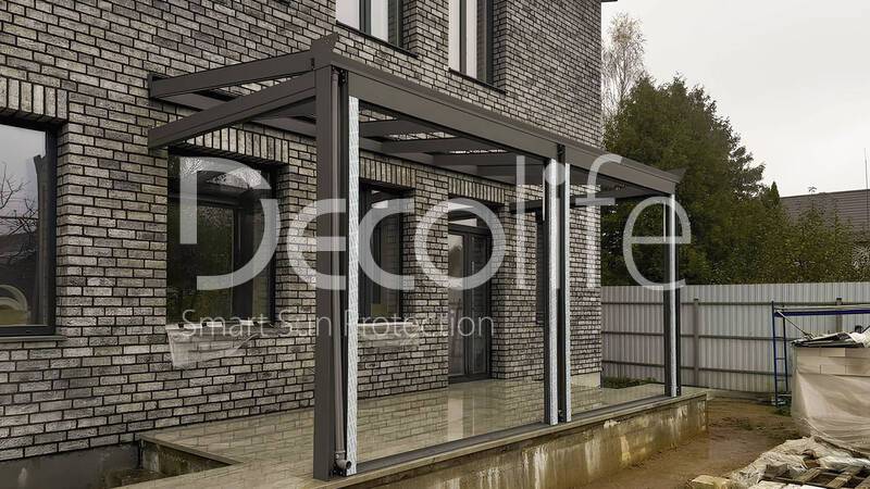 Winter garden + Guillotine glazing W500 + Sliding glazing S200 - 