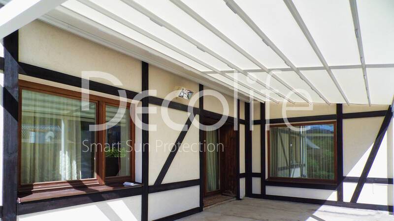 Wall pergola for terrace Decolife Basic&Pro - 