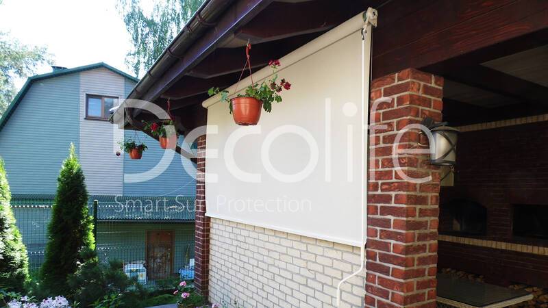 Vertical awnings Decolife Zip 100 and Screen XL - 