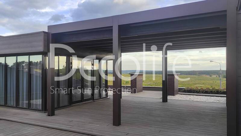 Bioclimatic Decolife B500 Pergola + Zip 130 Vertical System - 