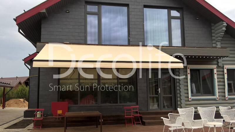 Awning Decolife Open for a country terrace - 