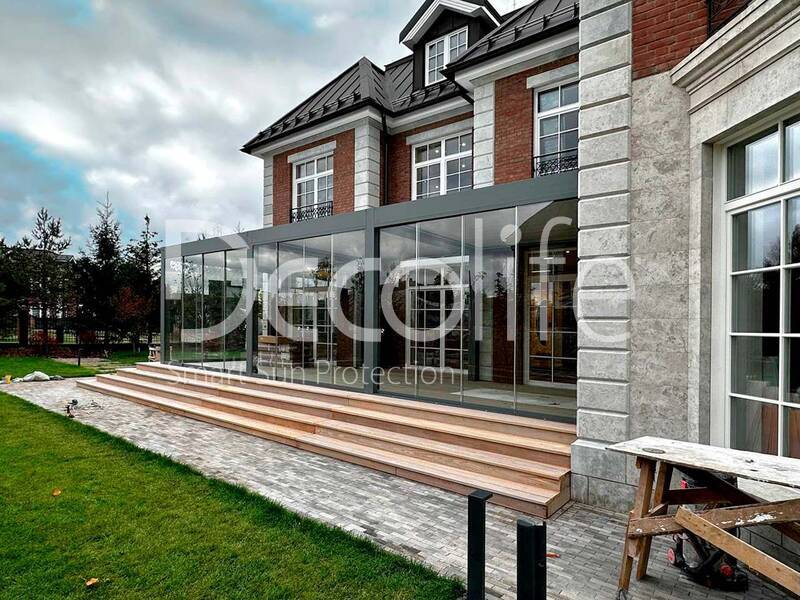 Pergola Decolife B700-20S + Sliding glazing S100 - 