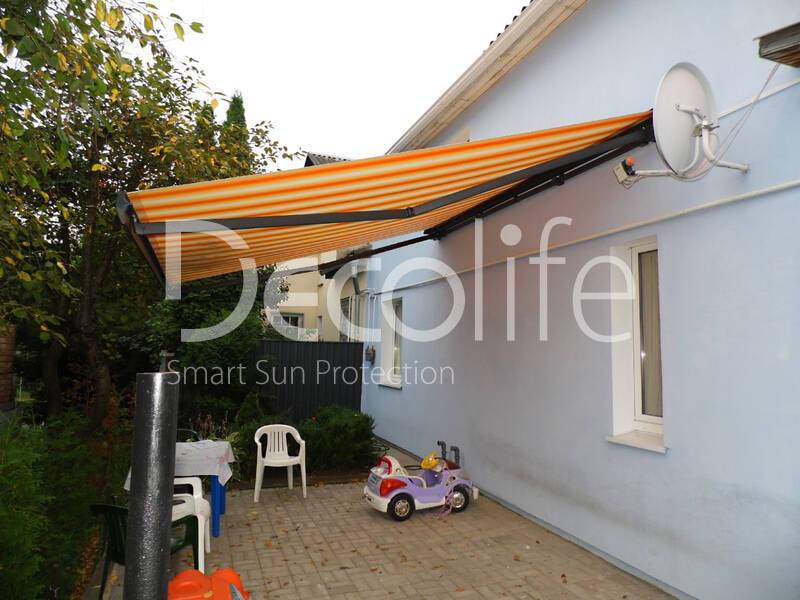 Awning Decolife SemiCassette for terrace - 