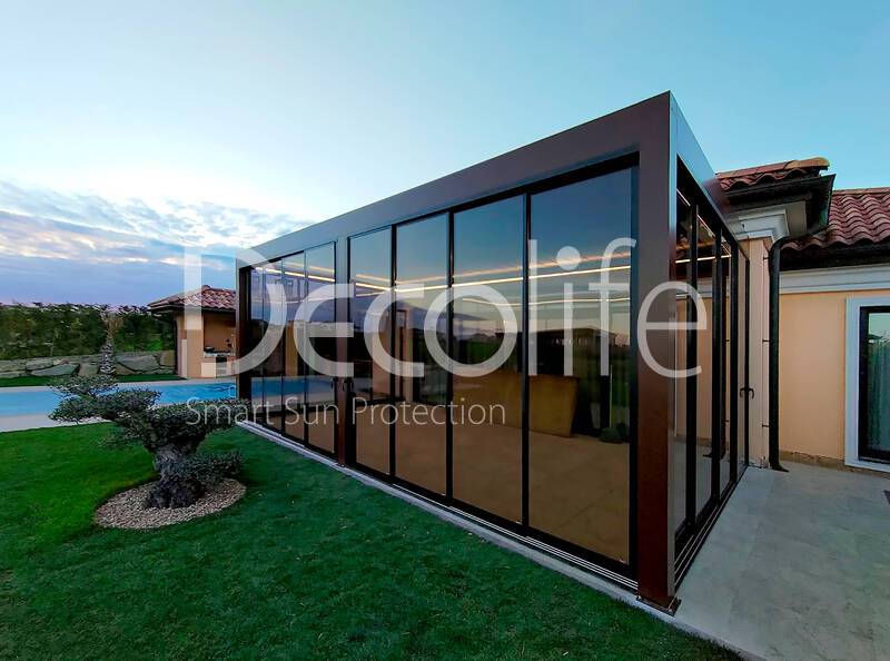 Pergola Decolife B700 + Sliding glazing S500 - 