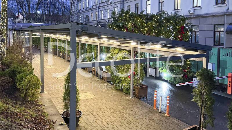 Decolife Freestanding Awning Pergola - 