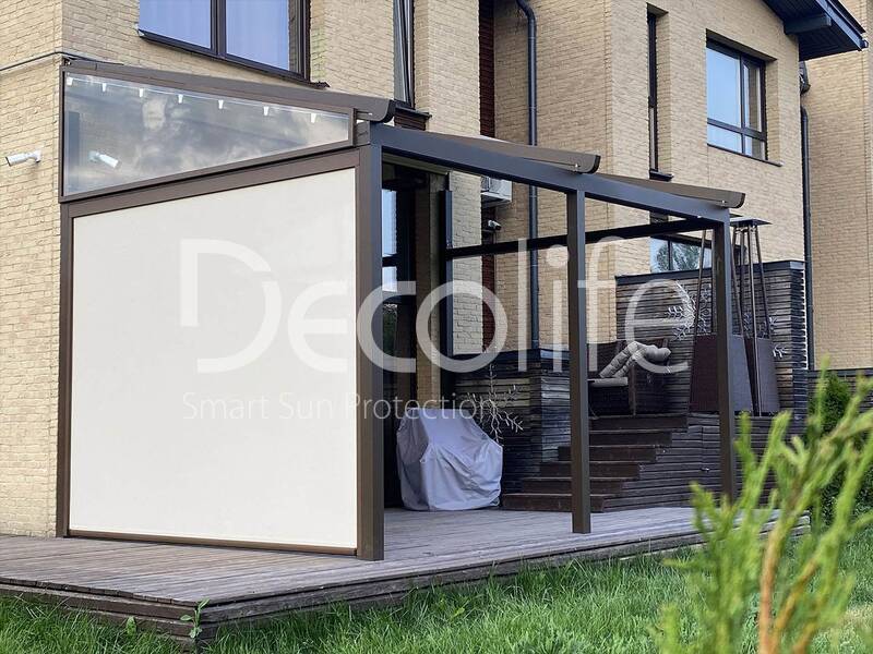 Pergola awning Decolife + Zip, - implemented by our partner ''Lux Terras'' - 