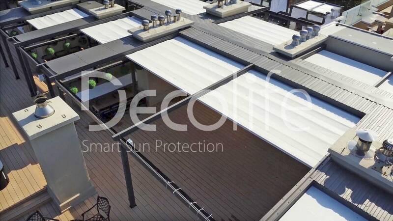 Awning pergolas Decolife Solo Basic & Pro New, implemented by our partner LLC ''European Sun Protection Systems'' - 