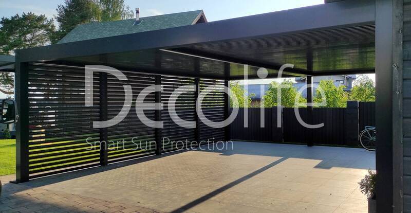 Pergola Bioclimatic + Facade blinds Decolife - 