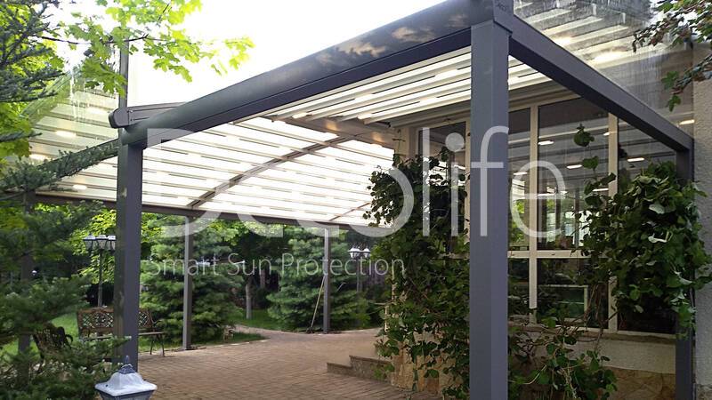 Pergola Decolife Arko 11x5 + 4.5x4 meters - 