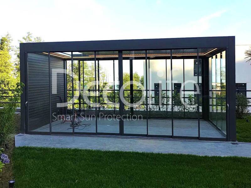 Pergolas Decolife B400, B600PIR + Sliding glazing S200 - 