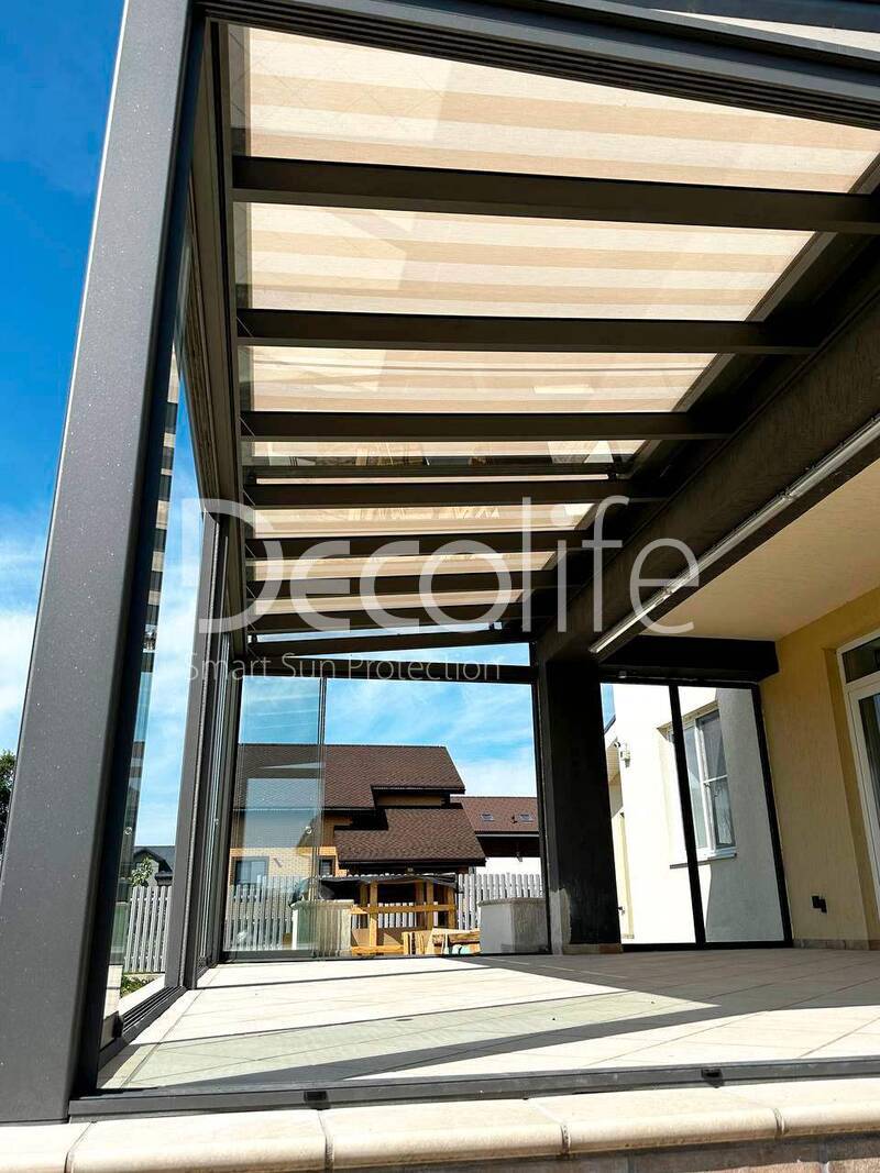 Winter garden + ERA awning + Sliding glazing Decolife S100 - 