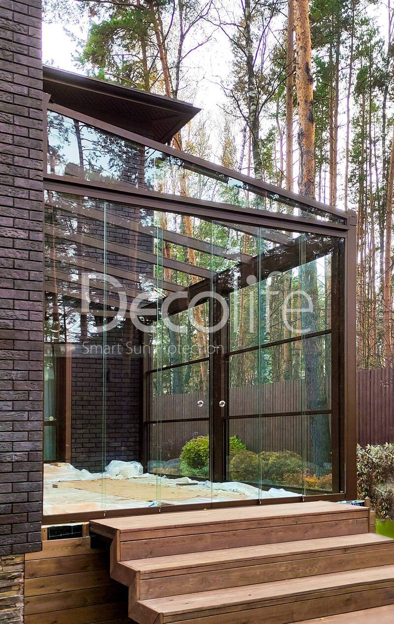 Winter garden + Guillotine glazing G600 + Sliding glazing S100 - 