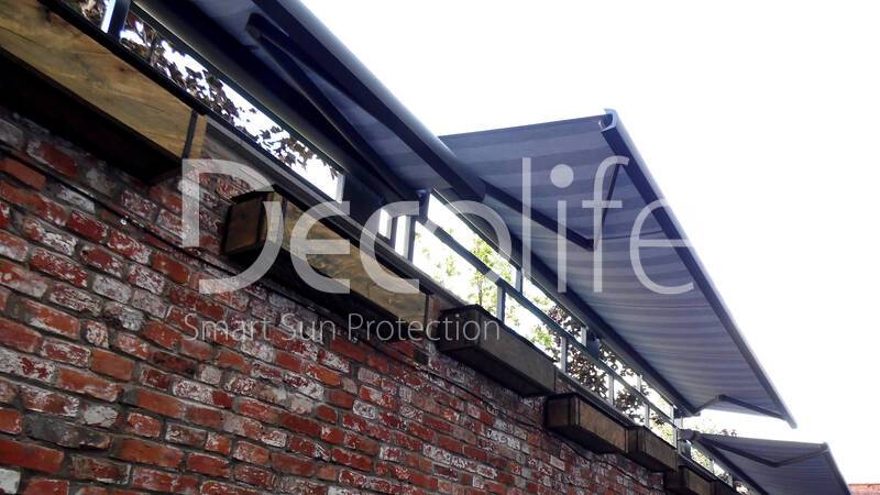 Cassette awning Decolife G500 for industrial site - 