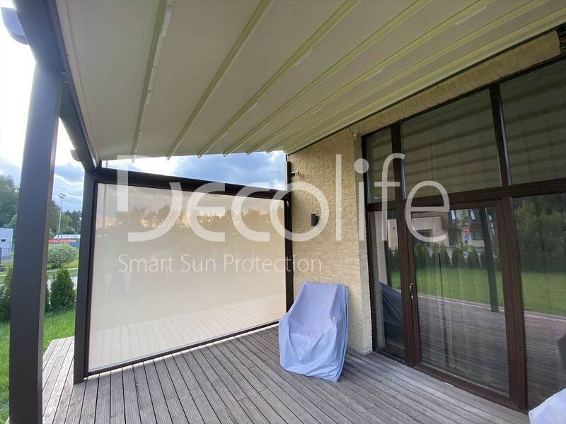 Pergola awning Decolife + Zip, - implemented by our partner ''Lux Terras'' - 