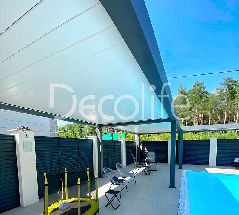 Pergola Bioclimatic B500 + Zip, - object was implemented by our partner ''Territoriya komforta'' - 