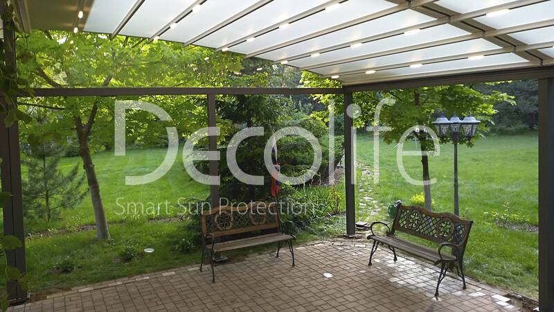 Pergola Decolife Arko 11x5 + 4.5x4 meters - 