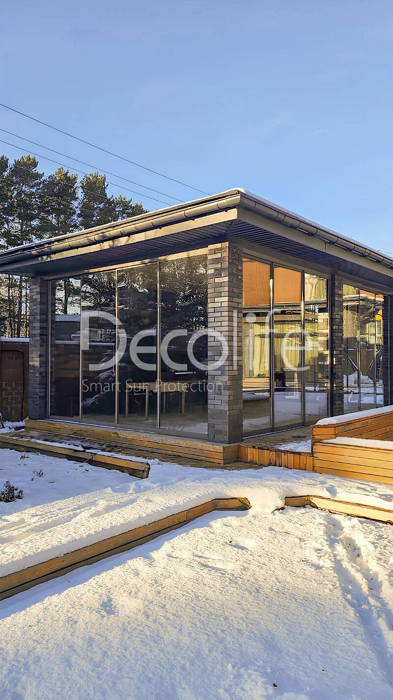 Sliding glazing Decolife S500, implemented by ''Liberty'' partner - 