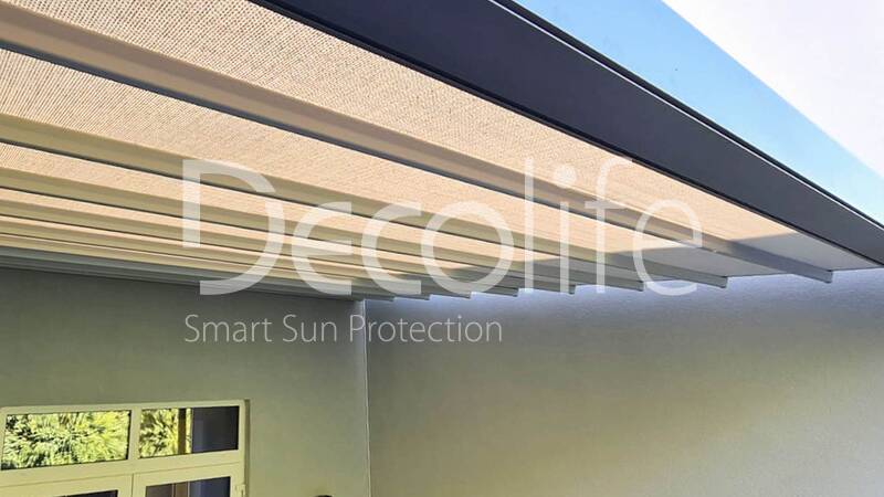 Awning pergola Decolife Project, implemented by our partner LLC ''European Sun Protection Systems'' - 