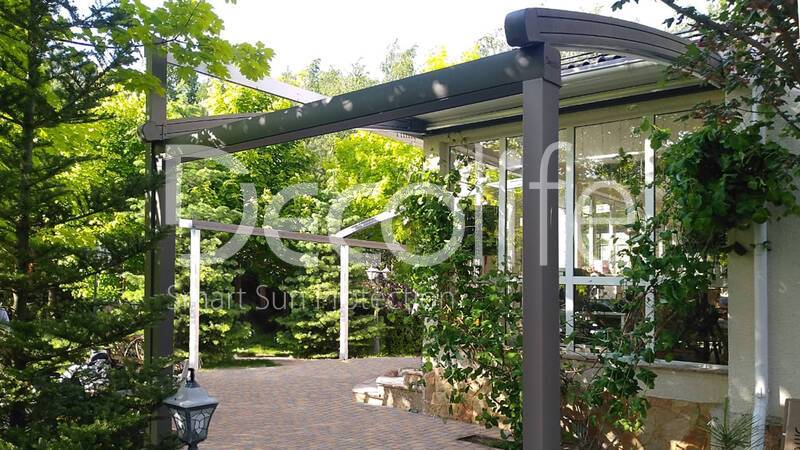 Pergola Decolife Arko 11x5 + 4.5x4 meters - 