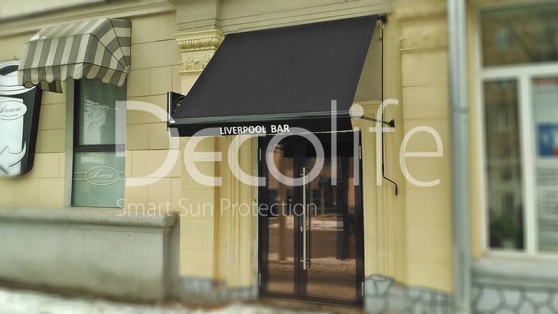 Showcase awning Decolife G400 for cafes and restaurants - 