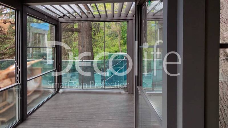 Pergola Decolife B500-25P, Glazing S300 / W600 - 