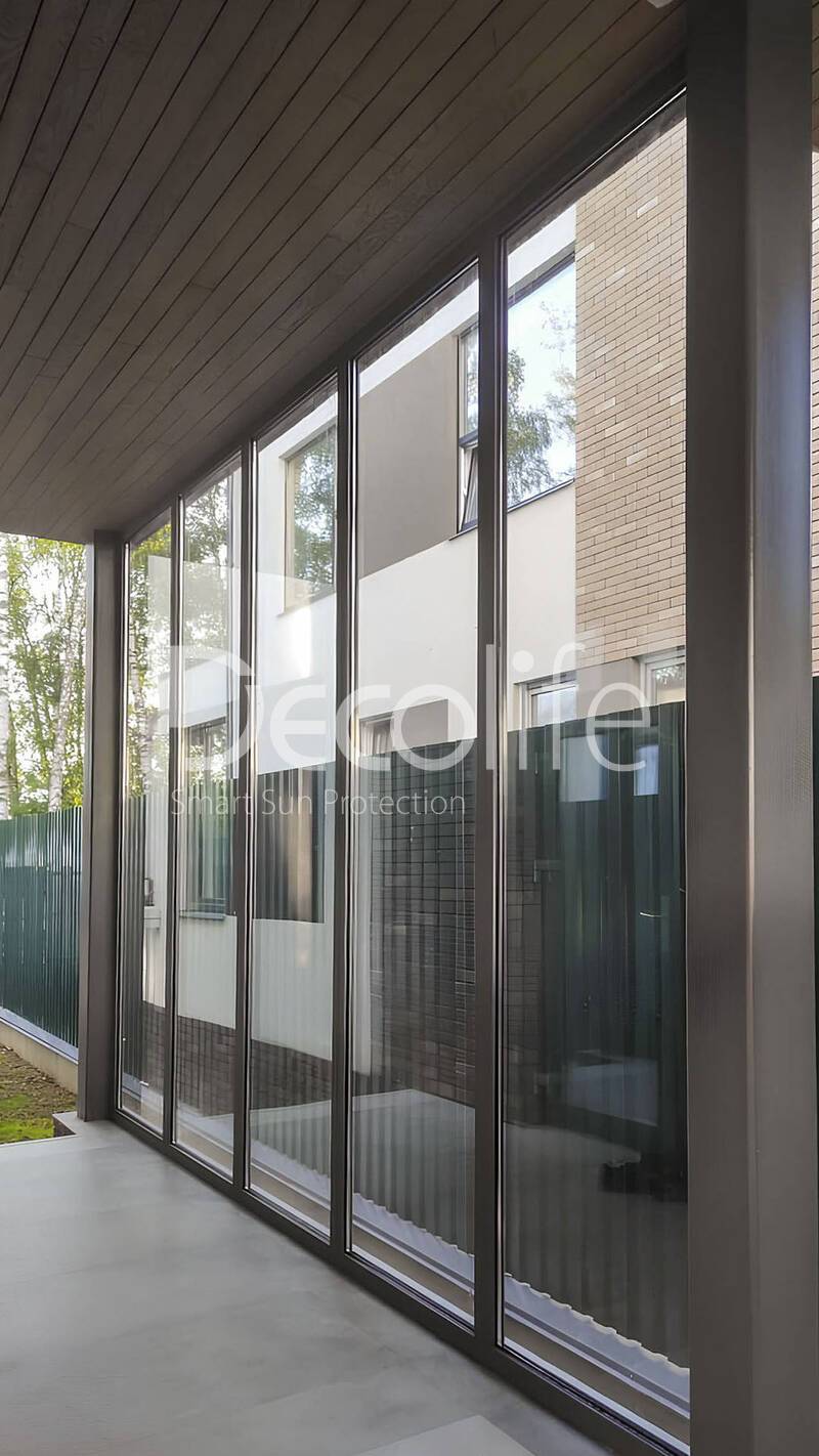 Guillotine glazing Decolife W500 + Sliding glazing Decolife S500 - 