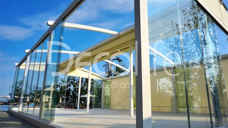 Pergola Decolife Arka Twin + Sliding glazing - 