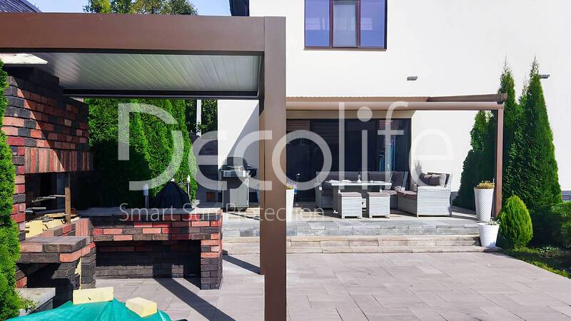 Decolife B600 PIR Pergola + Wall Project Awning Pergola - 