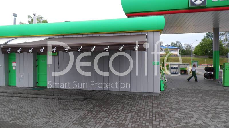 Awnings Decolife G100 Light, gas station - 