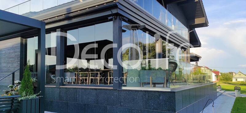 Pergola, Glazing, Glass railing  - 