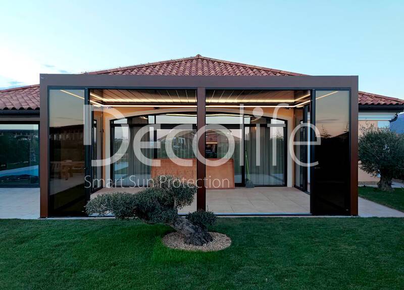 Pergola Decolife B700 + Sliding glazing S500 - 