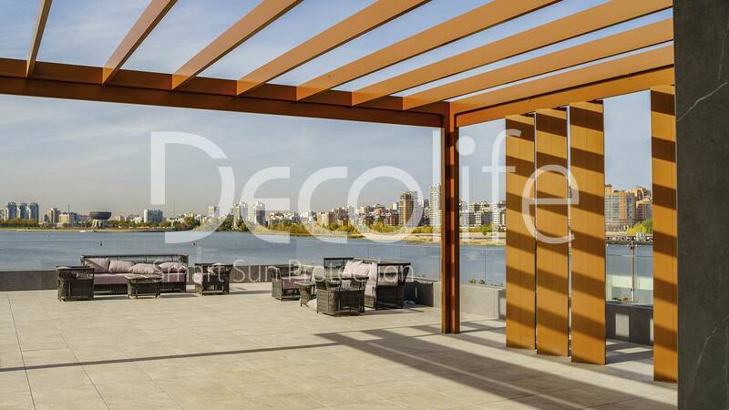 Pergola Decolife Bioclimatic B200 MAF, - object was implemented by our partner OOO ''STELL MS'' - 